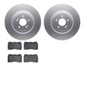 Dynamic Friction Co 4602-72003, Geospec Rotors with 5000 Euro Ceramic Brake Pads, Silver 4602-72003